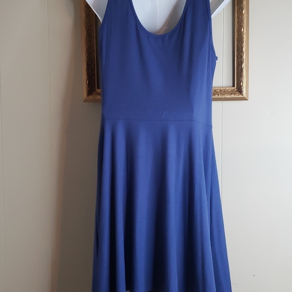 C&V Blue Ribbed Dress - Picture 7 of 8